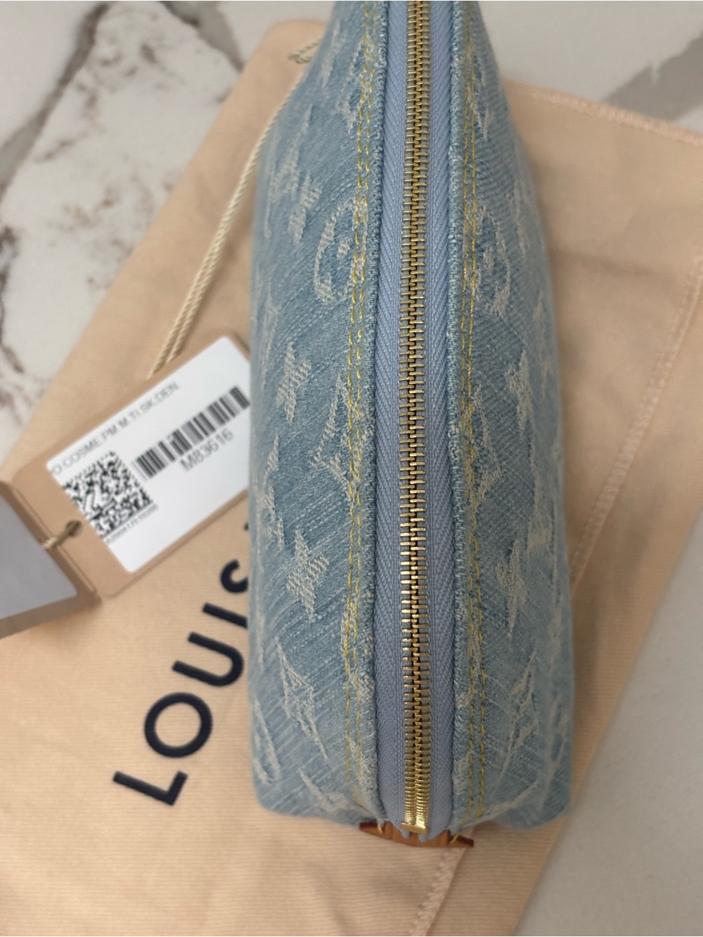 Louis Vuitton Denim Cosmetic Pouch - Picture 5 of 11